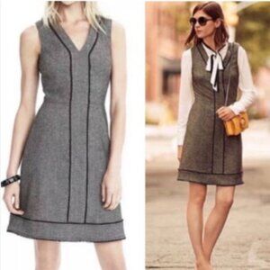 Banana Republic Herringbone Fringe Dress size 8